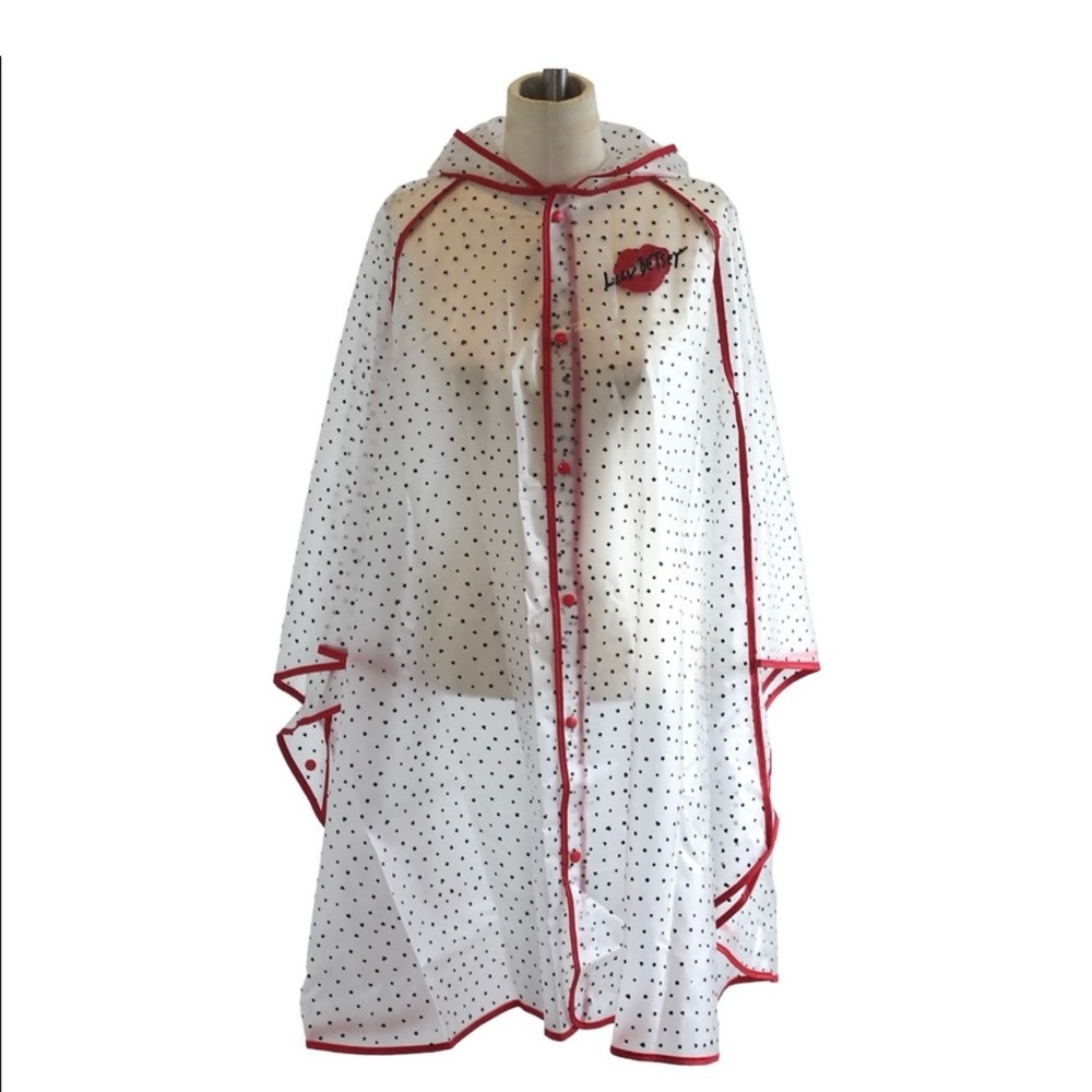 Betsey Johnson, Luv Betsey Poncho w/ tote. Perfect trendy cover for a rainy day